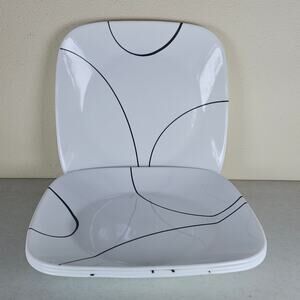 Corelle "Simple Lines" 9-inch, Square Salad/Luncheon Plate set of 4